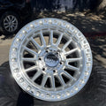 KMC KM557 Vista 17x8.5 Gloss Silver Machined wheel