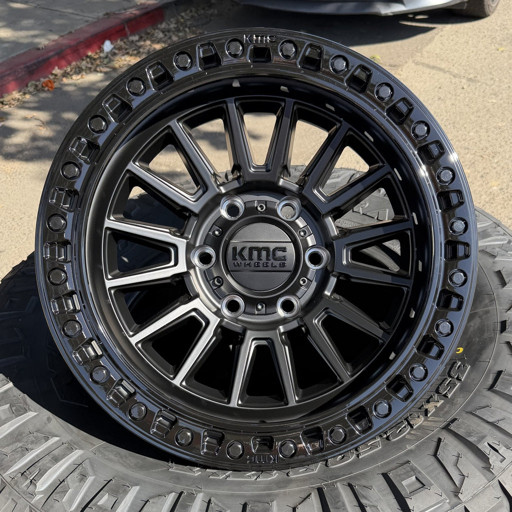 KMC KM557 Vista 17x8.5 Matte Black wheel
