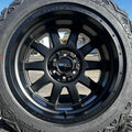 Weld Off-Road Stealth 20x12 satin black wheel front view