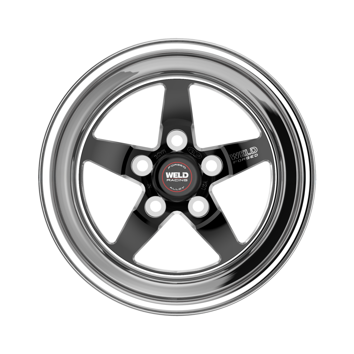 WELD Racing S71 wheel Black Center - Polished Shell