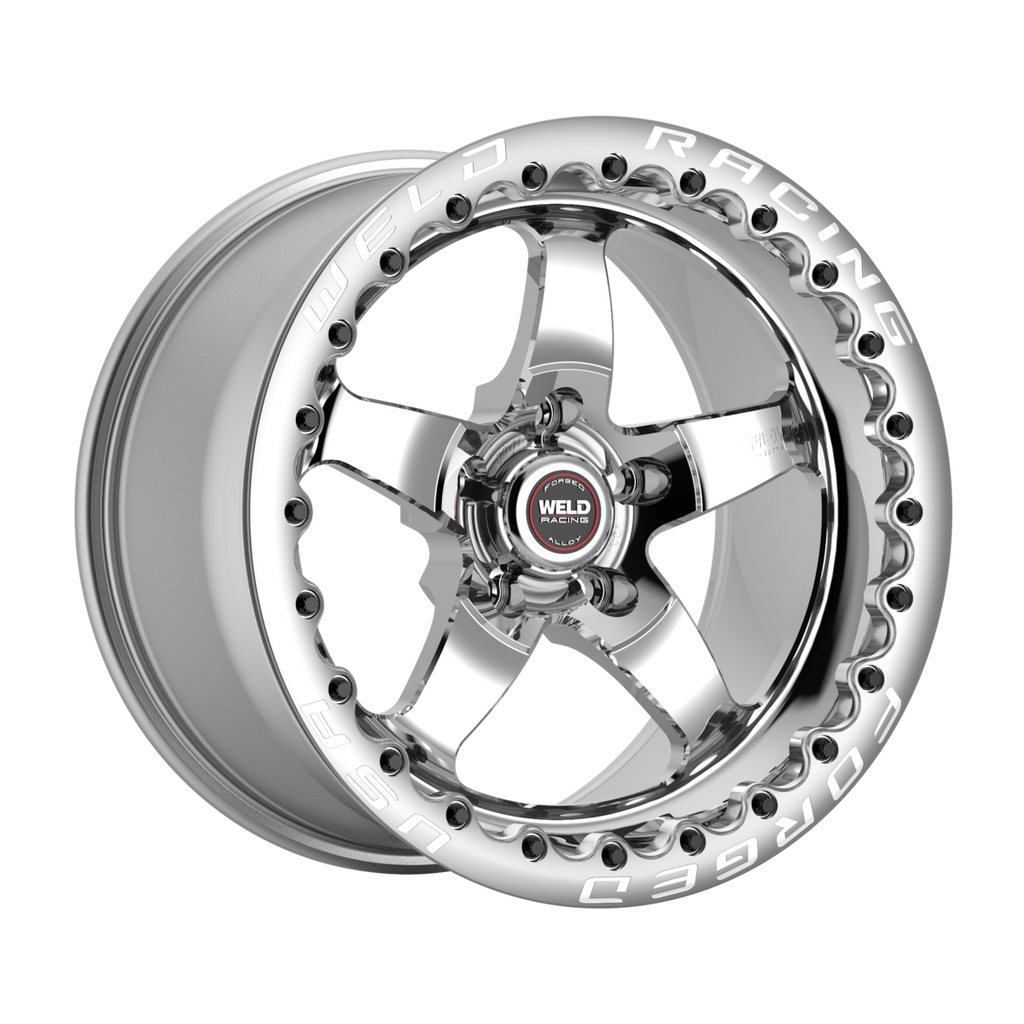 WELD Racing S71 Beadlock wheel Polished Center - Polished Shell
