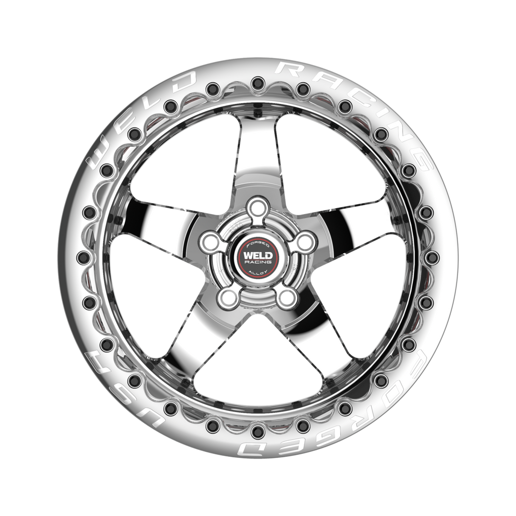 WELD Racing S71 Beadlock wheel Polished Center - Polished Shell