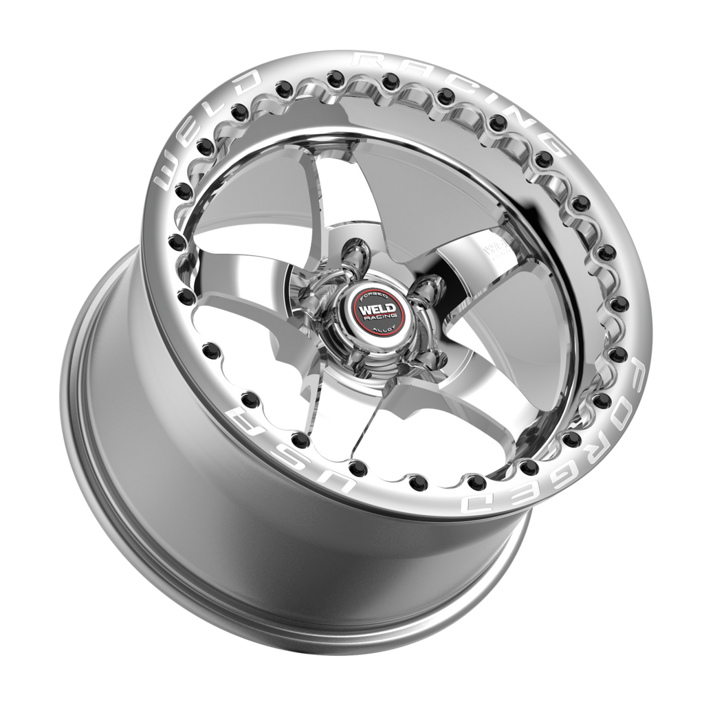 WELD Racing S71 Beadlock wheel Polished Center - Polished Shell