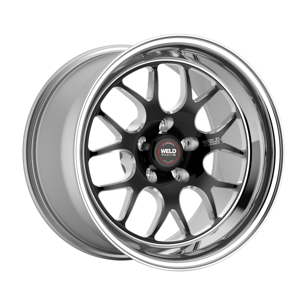 WELD Racing S77 wheel Black Center - Polished Shell