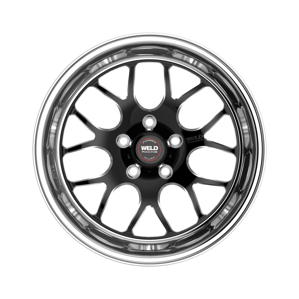 WELD Racing S77 wheel Black Center - Polished Shell