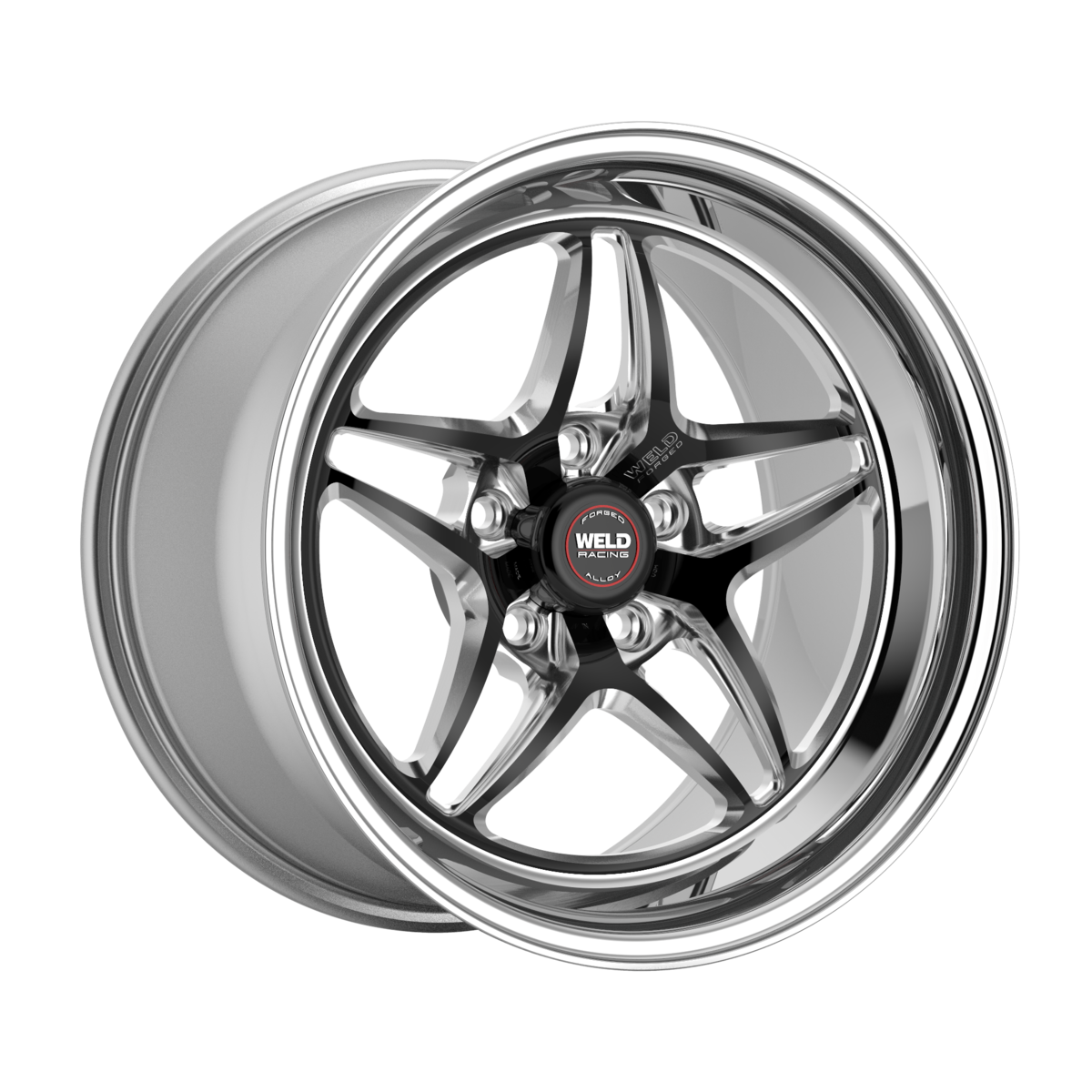 WELD Racing S81 wheel Black Center - Polished Shell