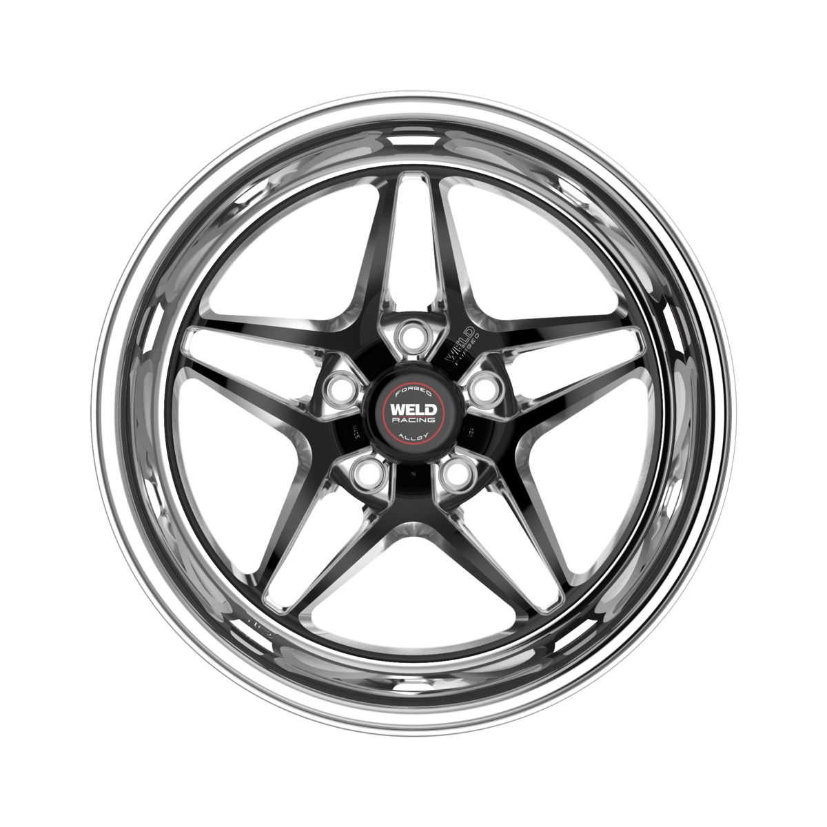 WELD Racing S81 wheel Black Center - Polished Shell
