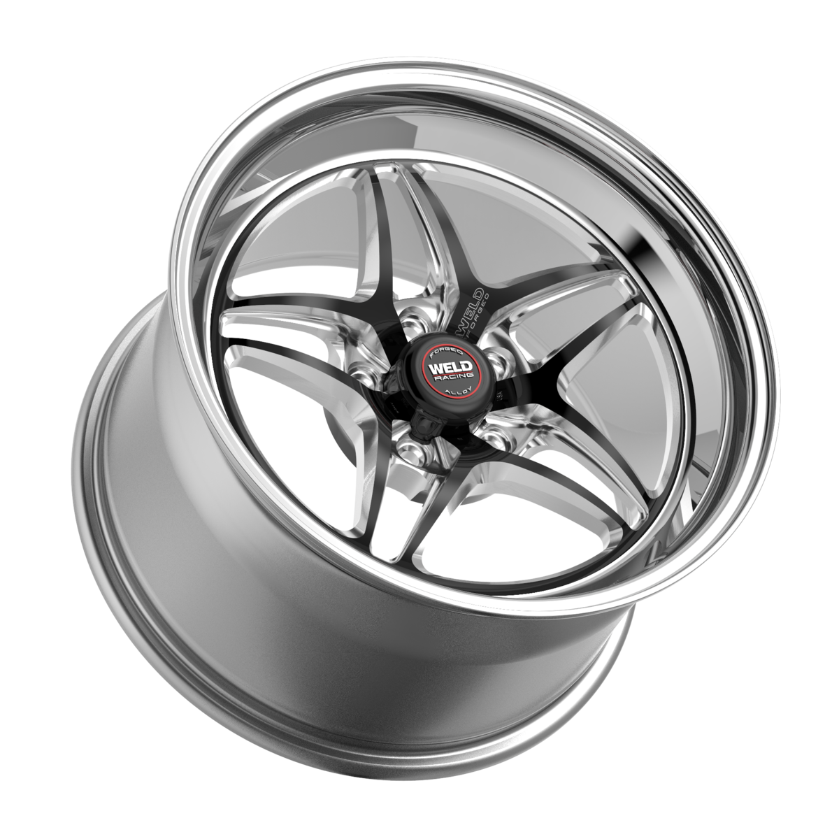 WELD Racing S81 wheel Black Center - Polished Shell