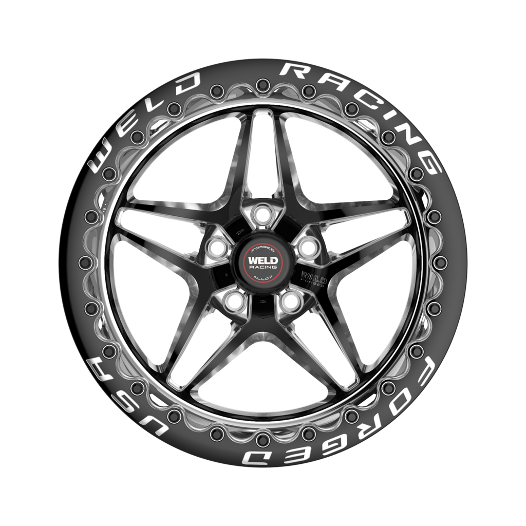 WELD Racing S81 Beadlock wheel Black Center - Polished Shell