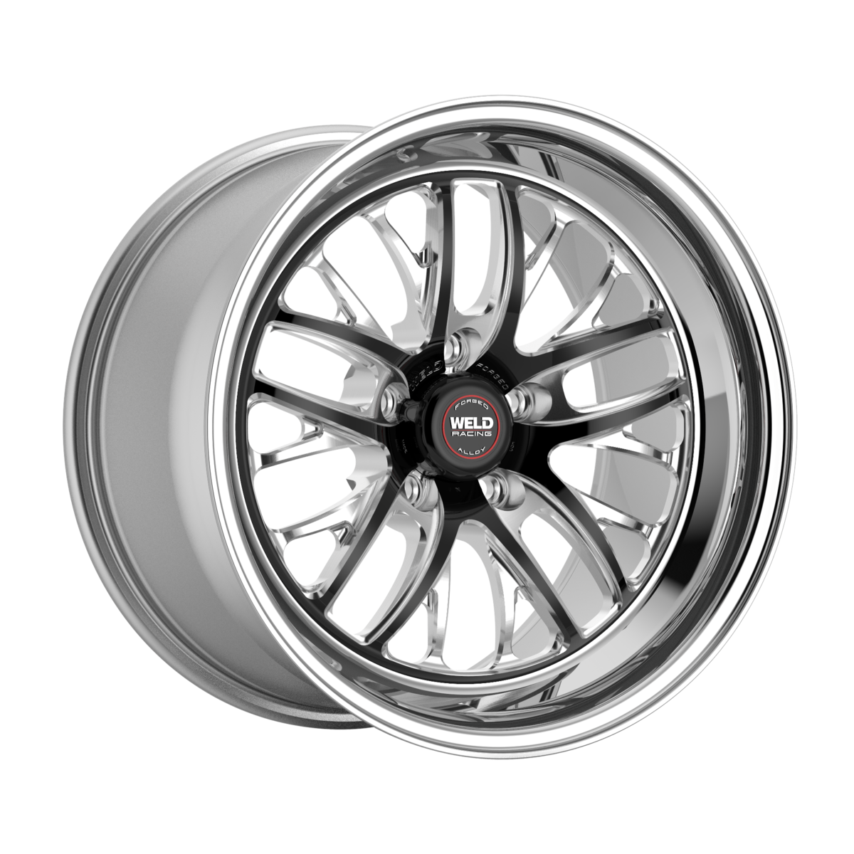 WELD Racing S82 wheel Black Center - Polished Shell