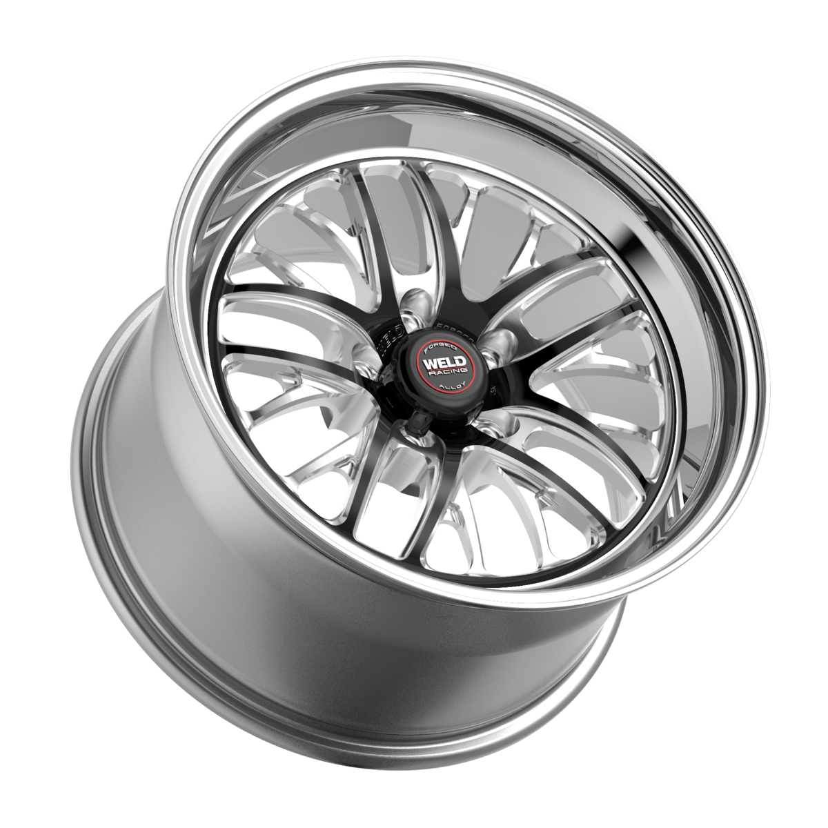 WELD Racing S82 wheel Black Center - Polished Shell