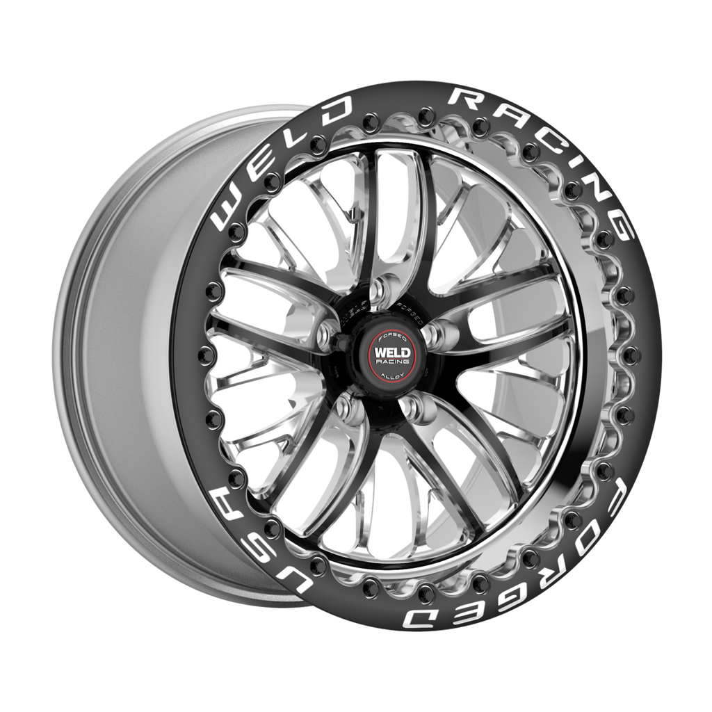 WELD Racing S82 Beadlock wheel Black Center - Polished Shell