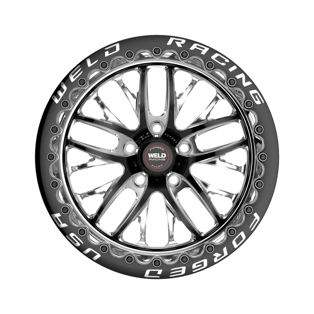 WELD Racing S82 Beadlock wheel Black Center - Polished Shell