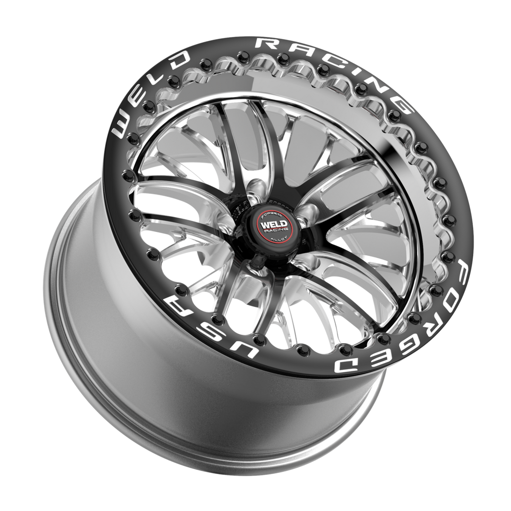 WELD Racing S82 Beadlock wheel Black Center - Polished Shell