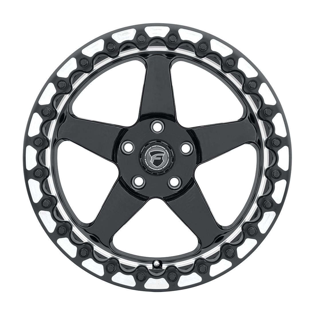 Forgestar D5 Beadlock wheel Gloss Black Machined
