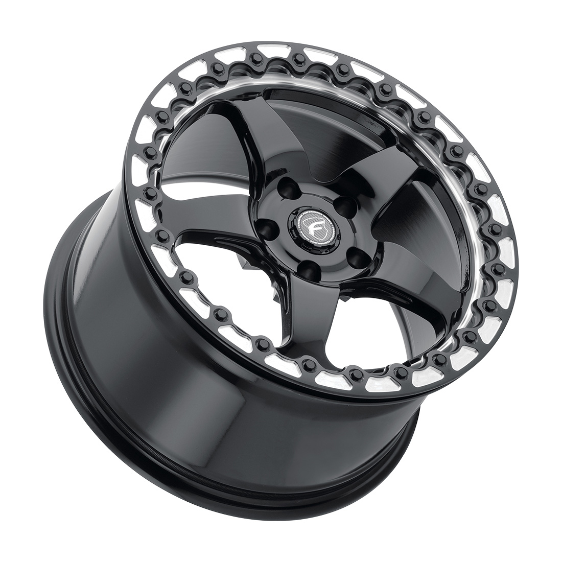 Forgestar D5 Beadlock wheel Gloss Black Machined