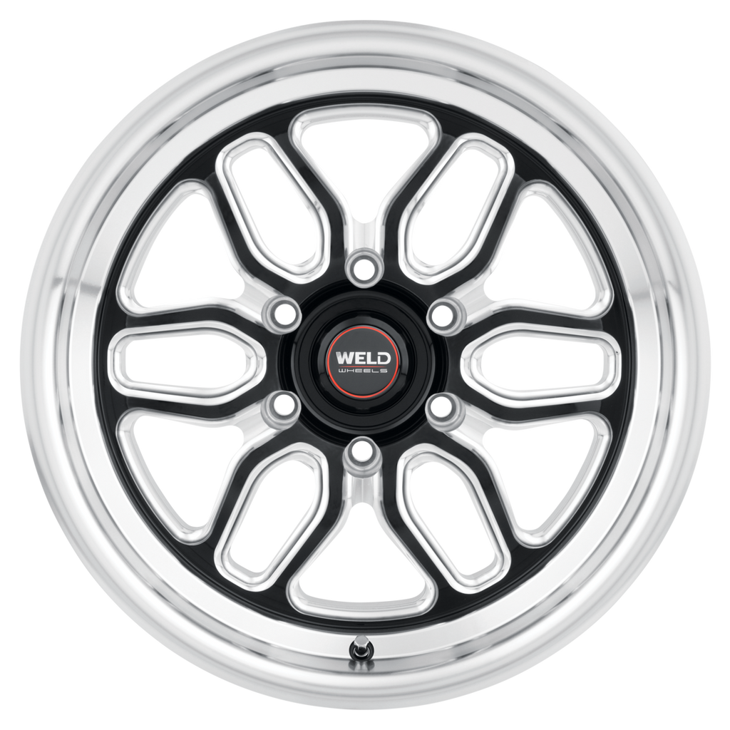 WELD Laguna 6 Drag wheel Gloss Black Milled