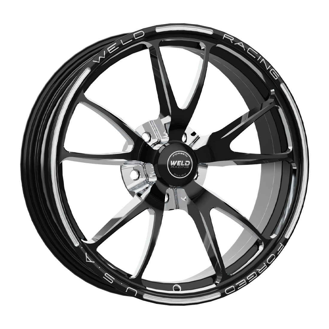 WELD Racing Full Throttle Frontrunner wheel Gloss Black Milled