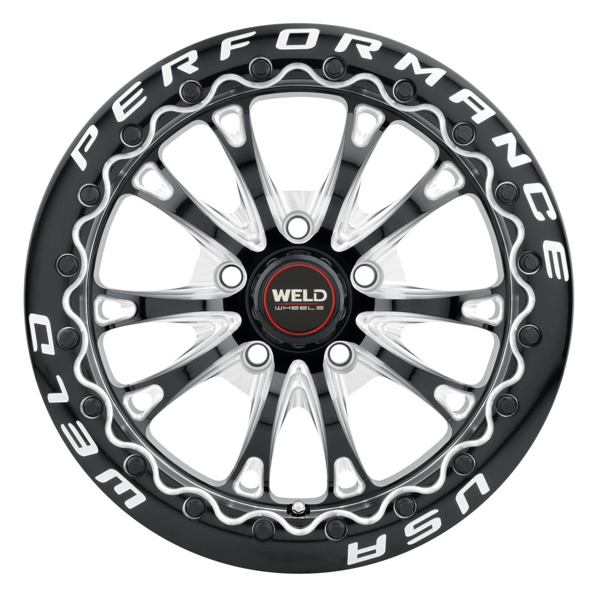 WELD Belmont Beadlock wheel Gloss Black Milled