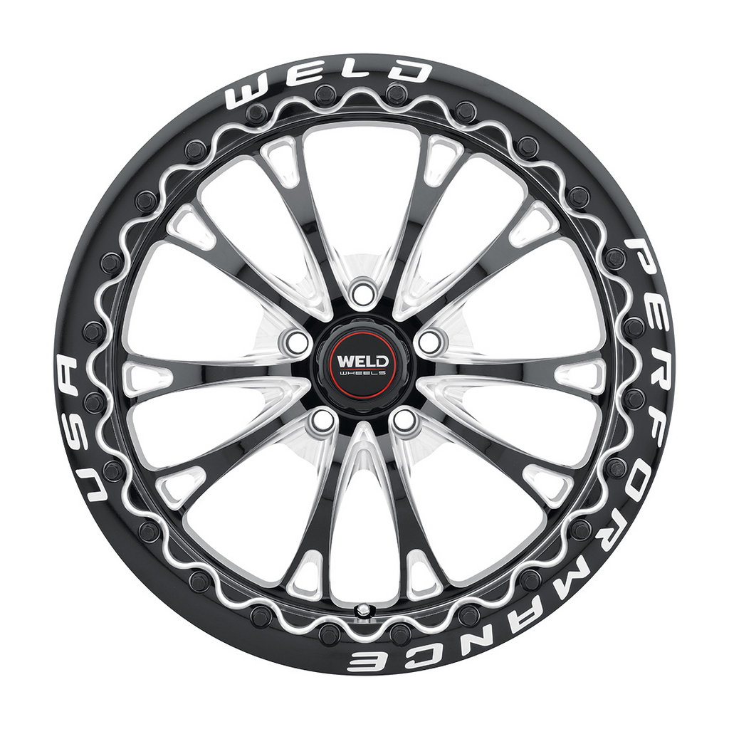 WELD Belmont Beadlock wheel Gloss Black Milled