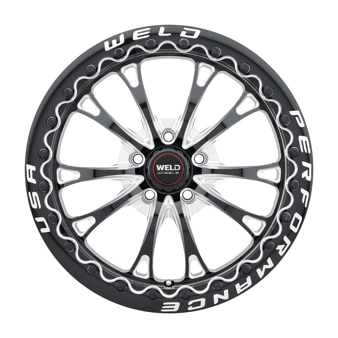 WELD Belmont Beadlock wheel Gloss Black Milled