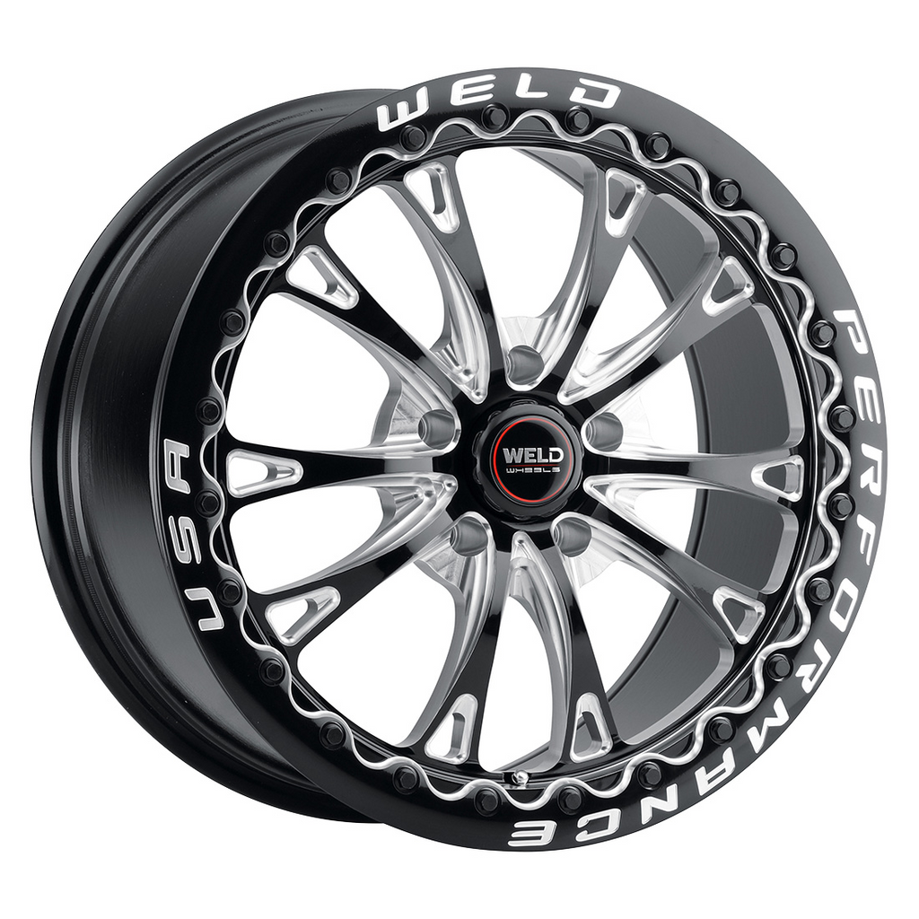 WELD Belmont Beadlock wheel Gloss Black Milled