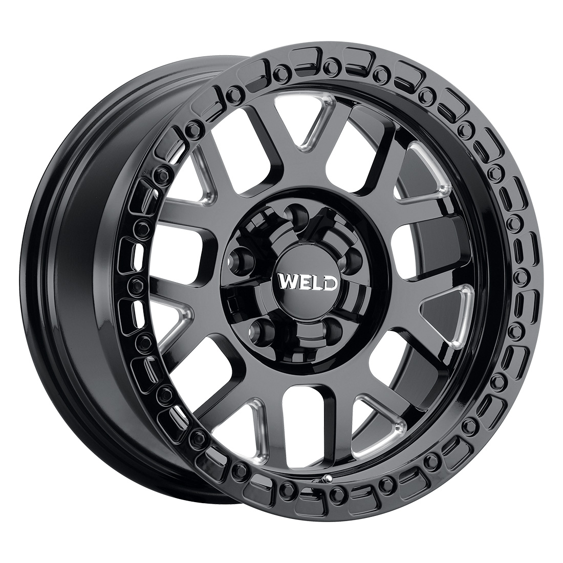 WELD Off-Road Cinch wheel Gloss Black Milled