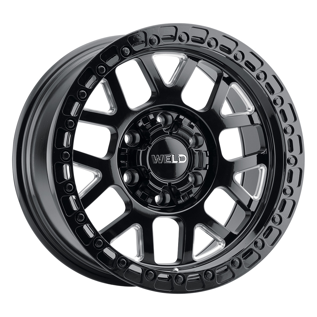 WELD Off-Road Cinch wheel Gloss Black Milled
