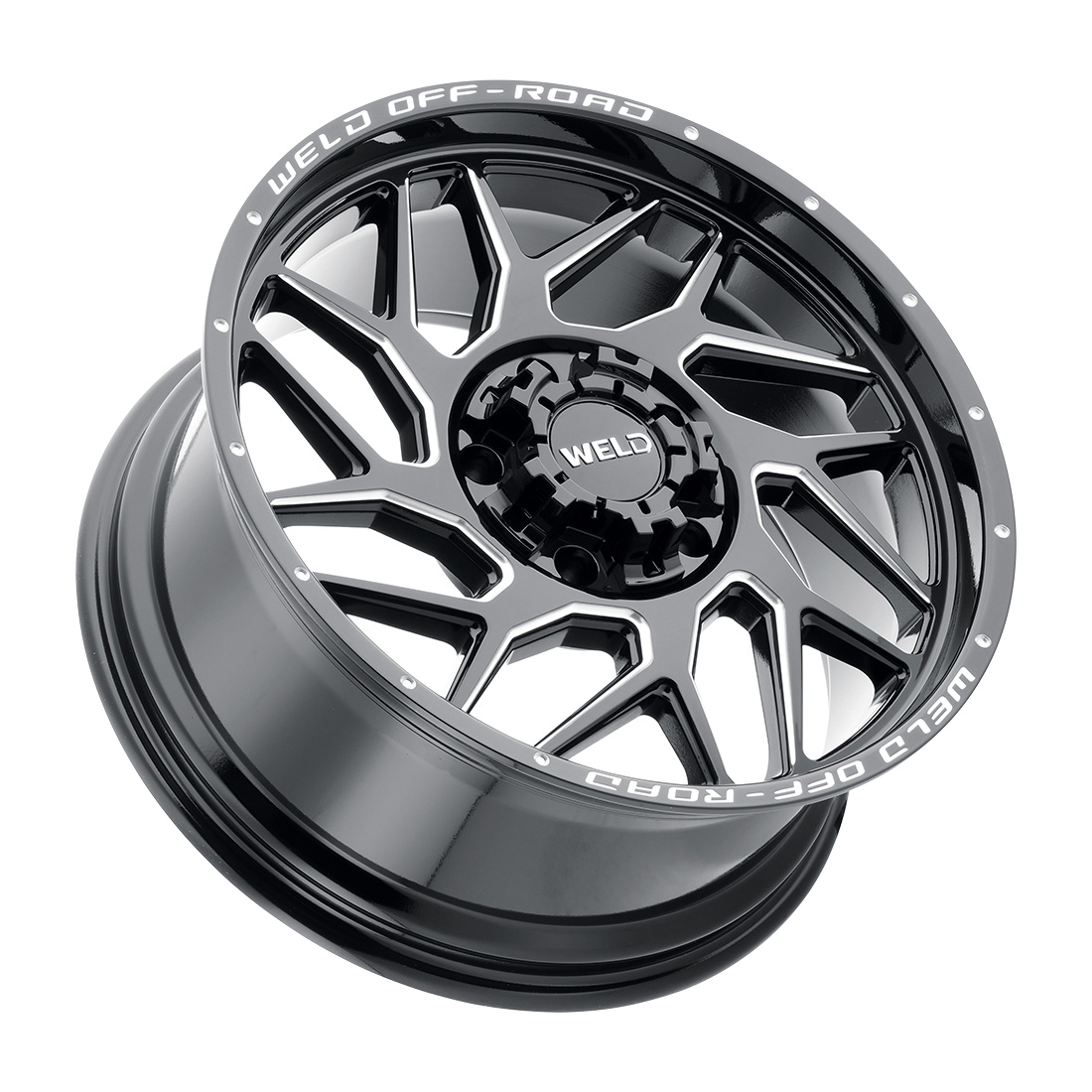 WELD Off-Road Fulcrum wheel Gloss Black Milled