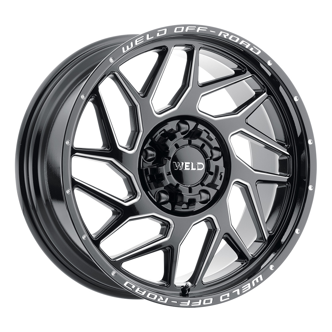 WELD Off-Road Fulcrum wheel Gloss Black Milled