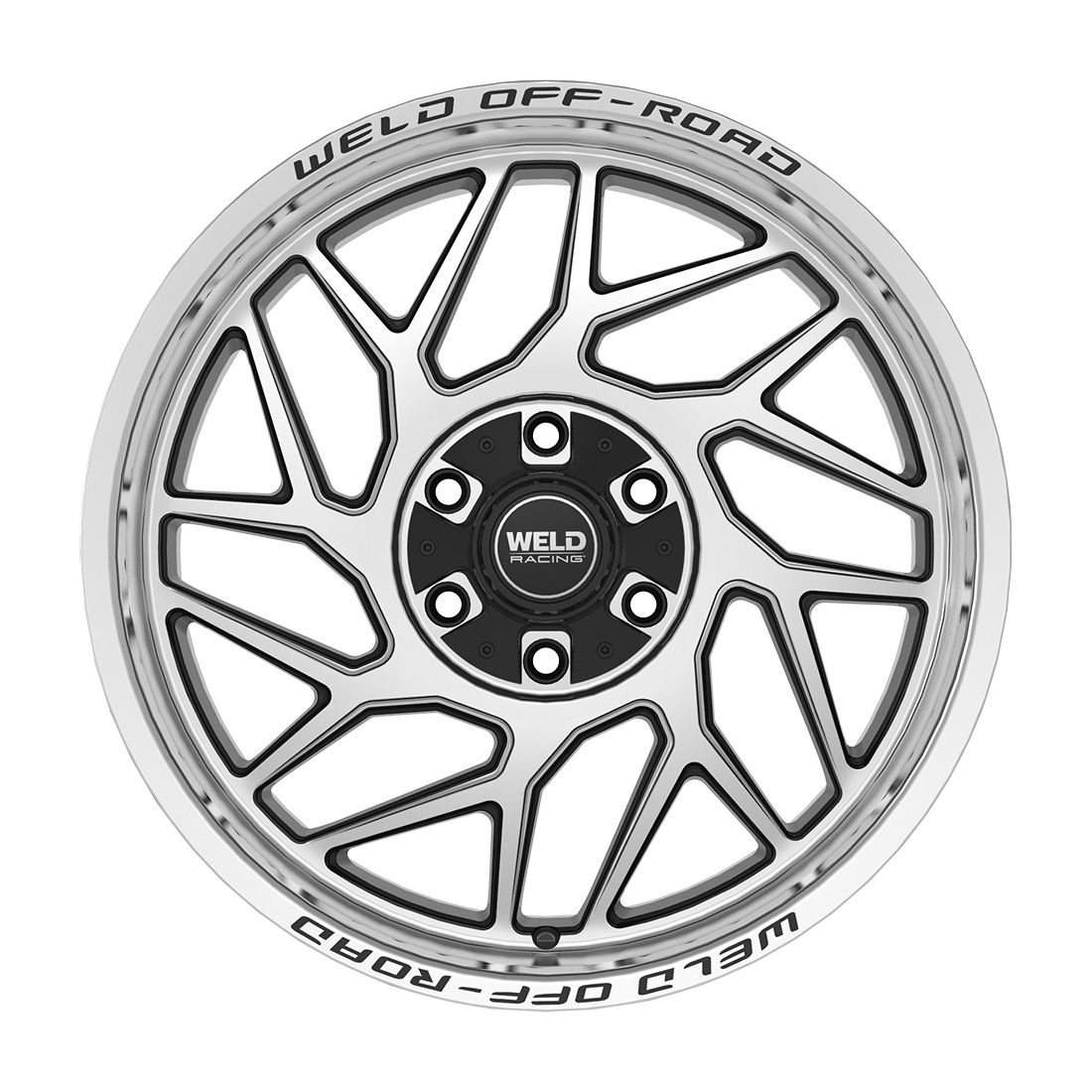 WELD Off-Road Fulcrum wheel Gloss Black Machined