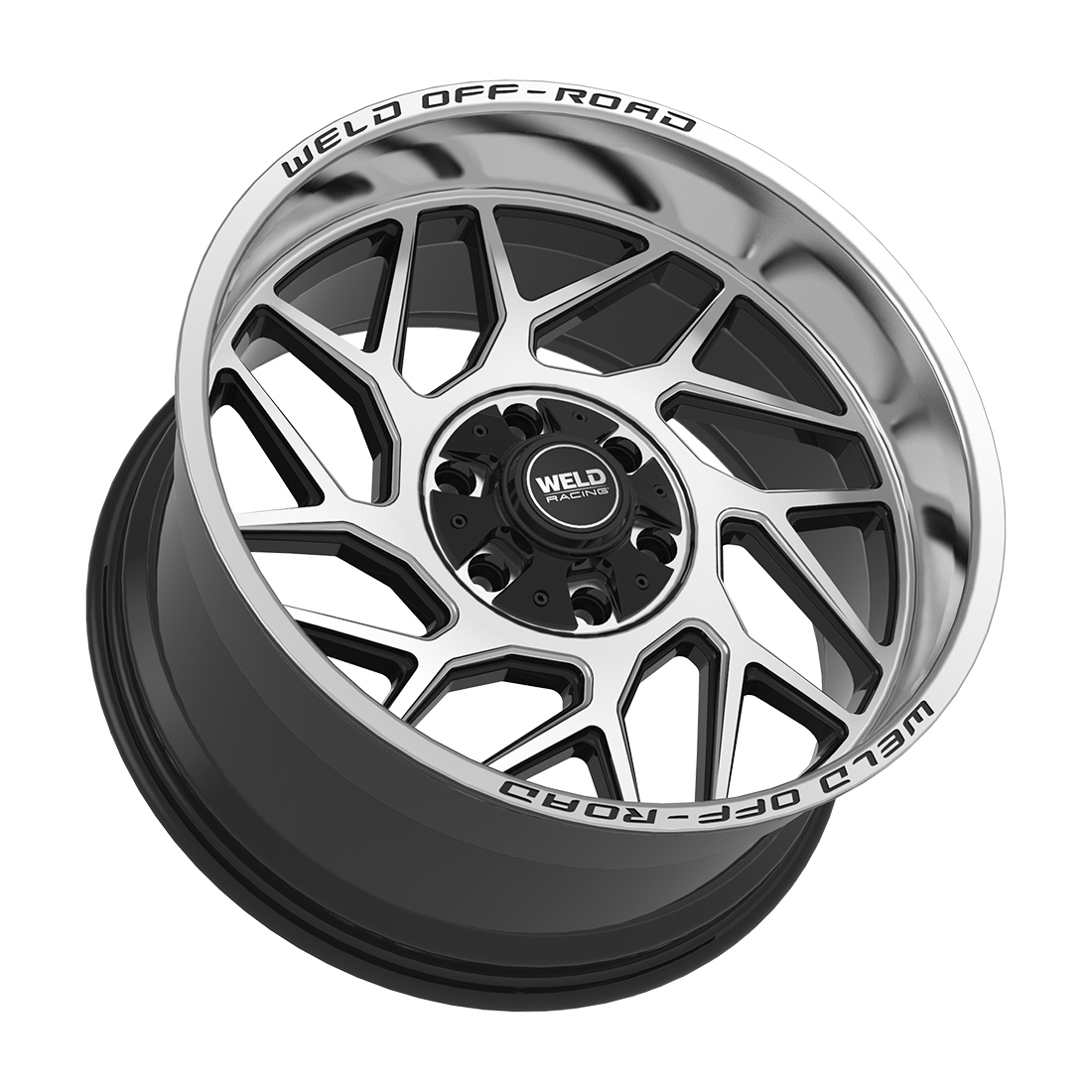 WELD Off-Road Fulcrum wheel Gloss Black Machined