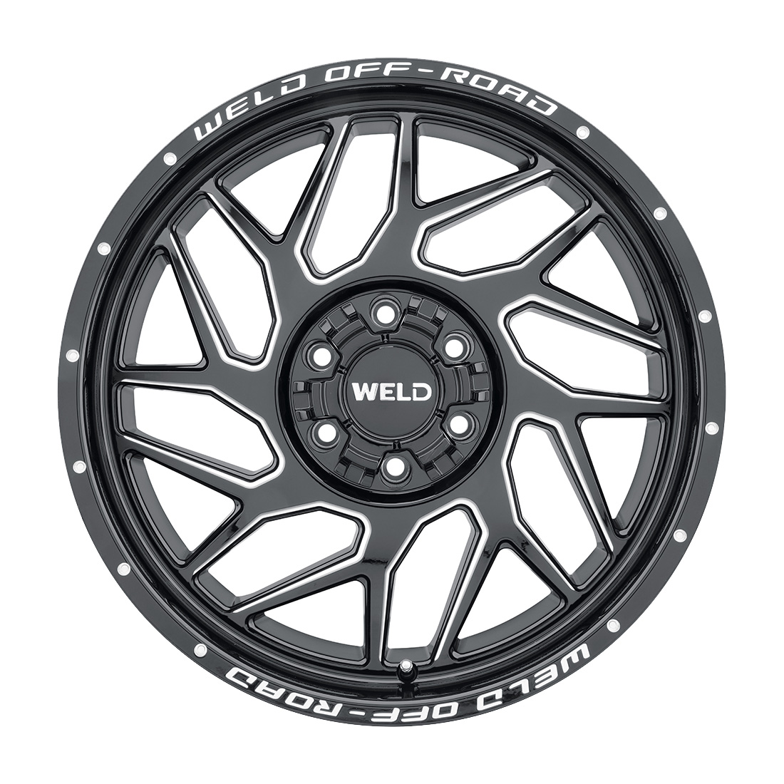 WELD Off-Road Fulcrum wheel Gloss Black Milled