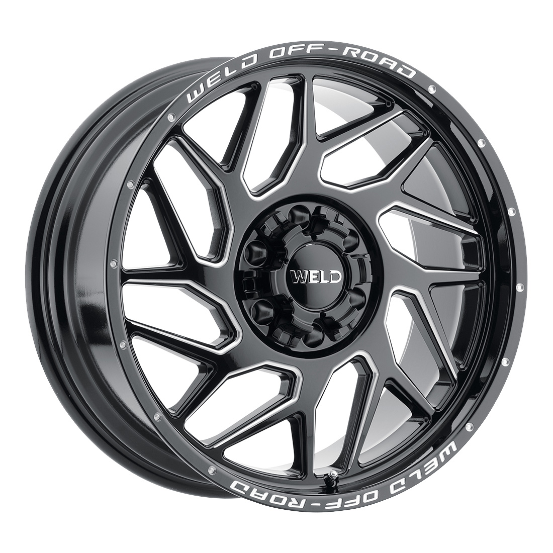 WELD Off-Road Fulcrum wheel Gloss Black Milled