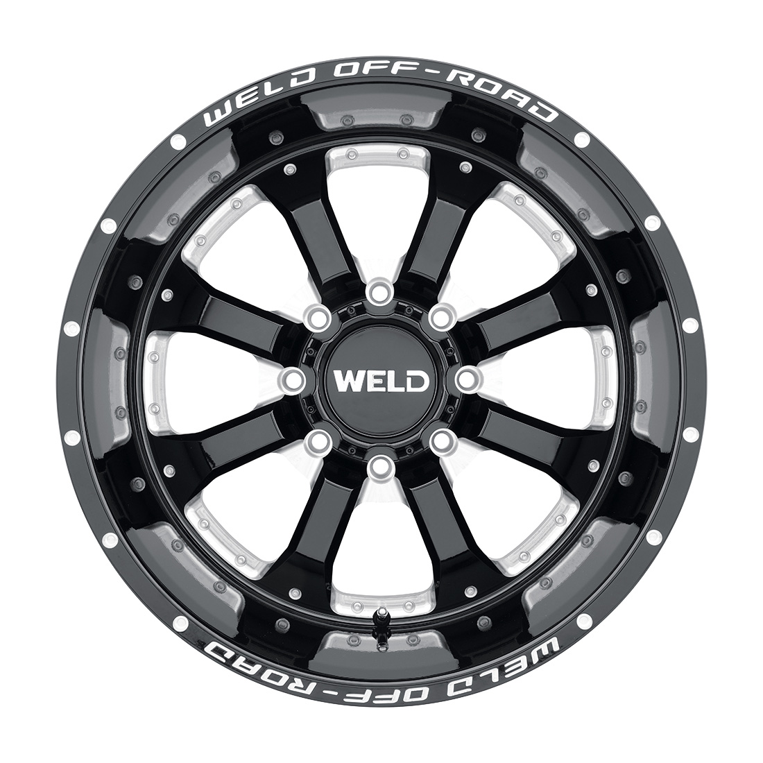 WELD Off-Road Granada 8 wheel Gloss Black Milled