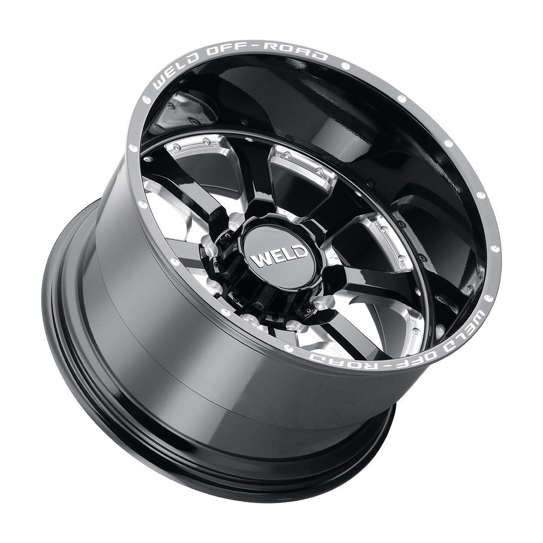WELD Off-Road Granada 8 wheel Gloss Black Milled