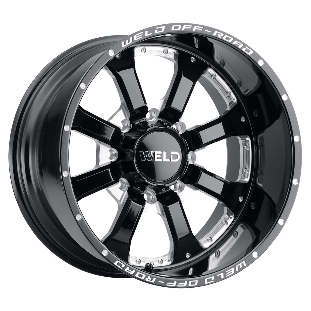 WELD Off-Road Granada 8 wheel Gloss Black Milled