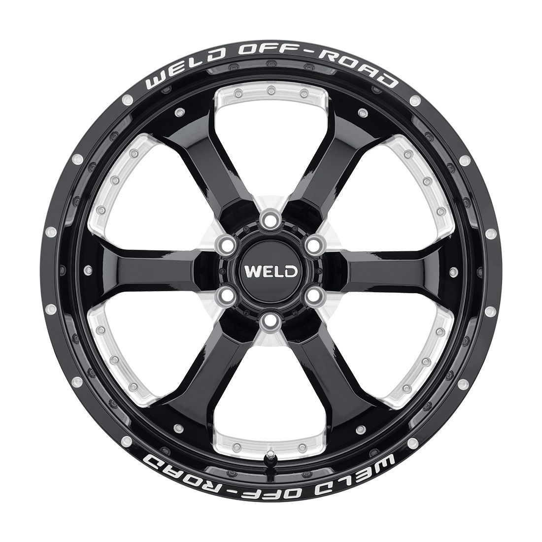WELD Off-Road Granada 6 wheel Gloss Black Milled