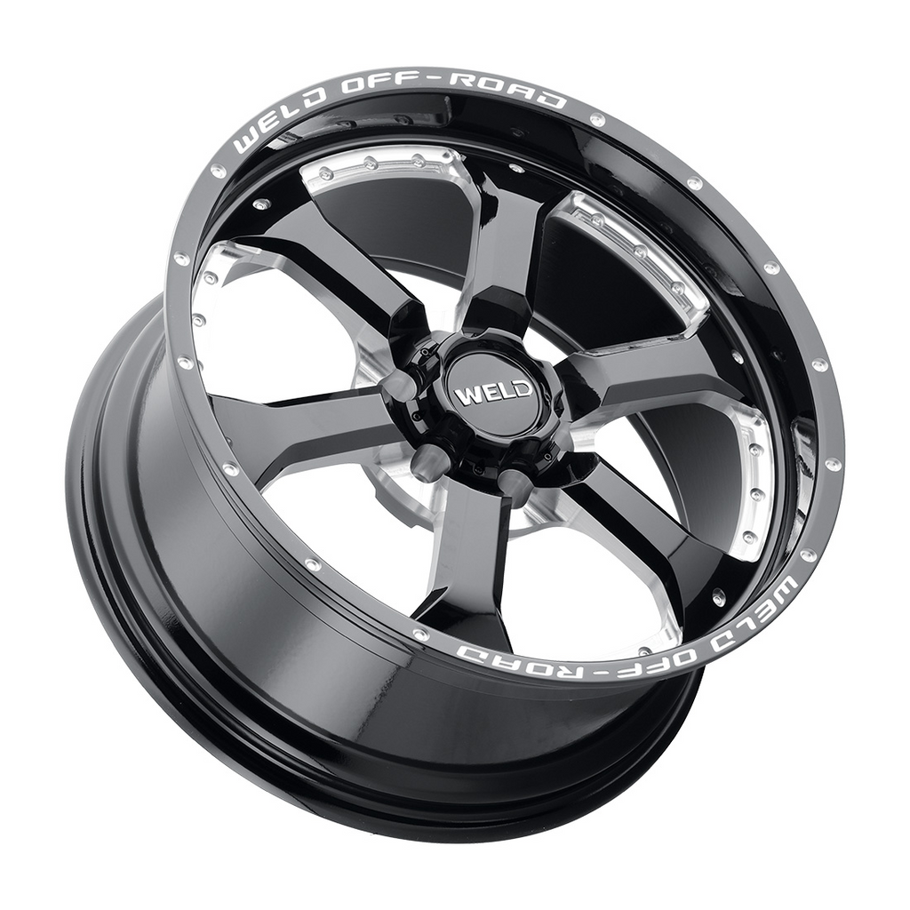 WELD Off-Road Granada 6 wheel Gloss Black Milled