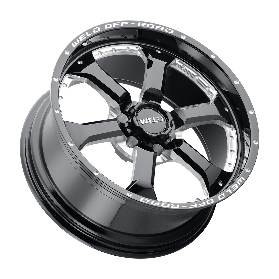 WELD Off-Road Granada 6 wheel Gloss Black Milled