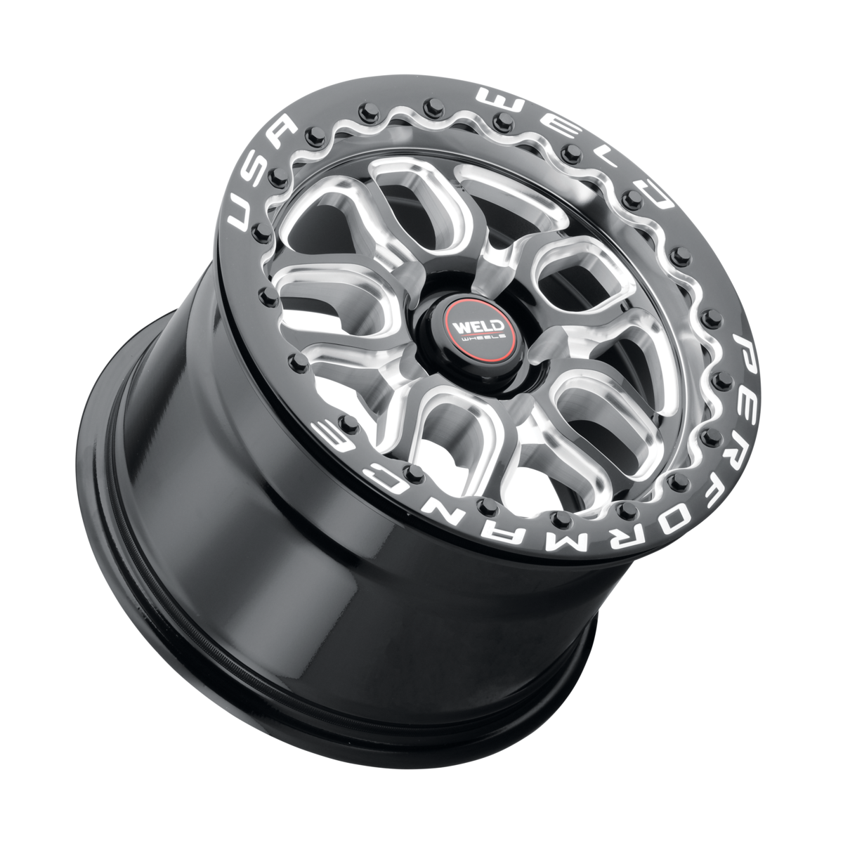 WELD Laguna Beadlock wheel Gloss Black Milled