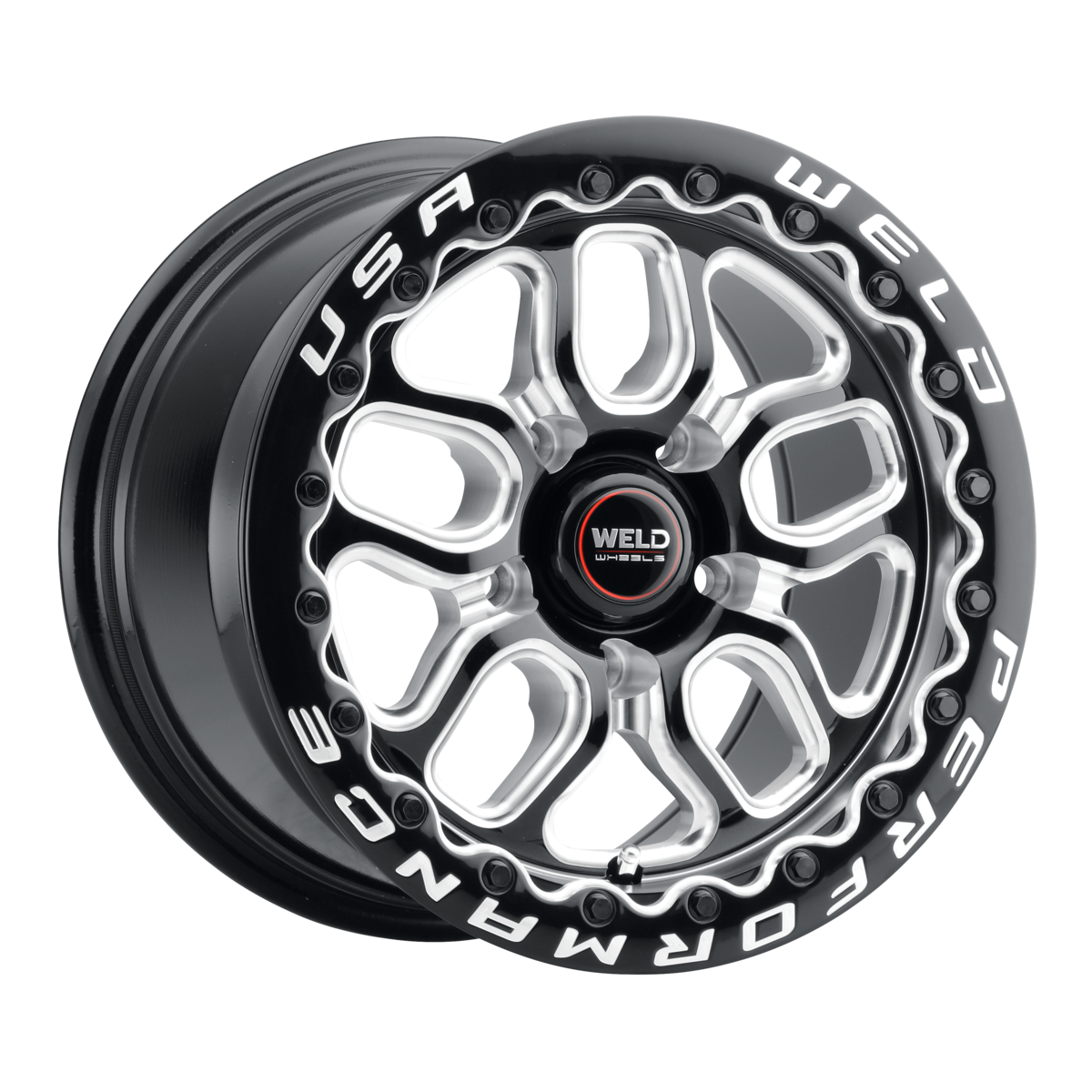 WELD Laguna Beadlock wheel Gloss Black Milled