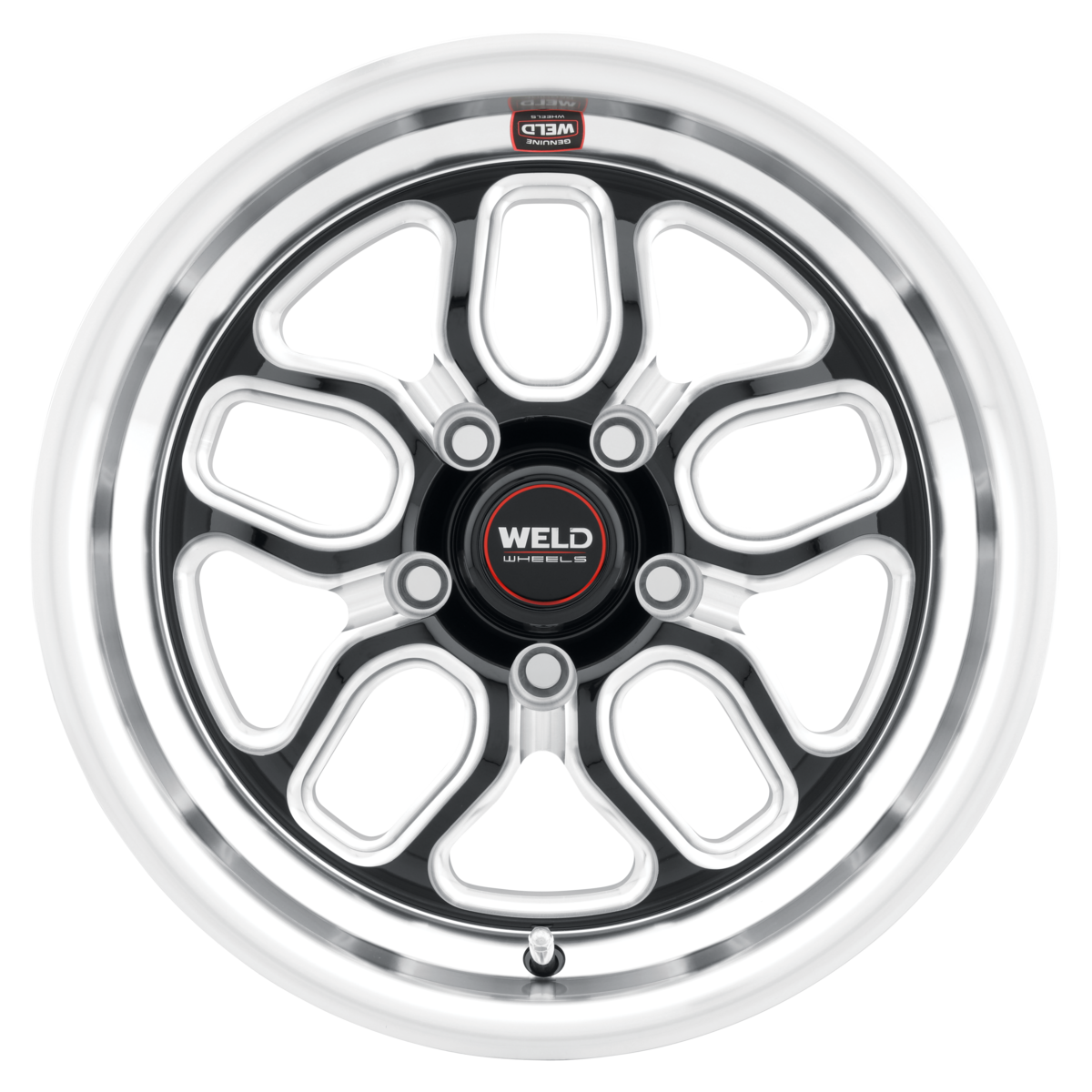 WELD Laguna Drag wheel Gloss Black Milled