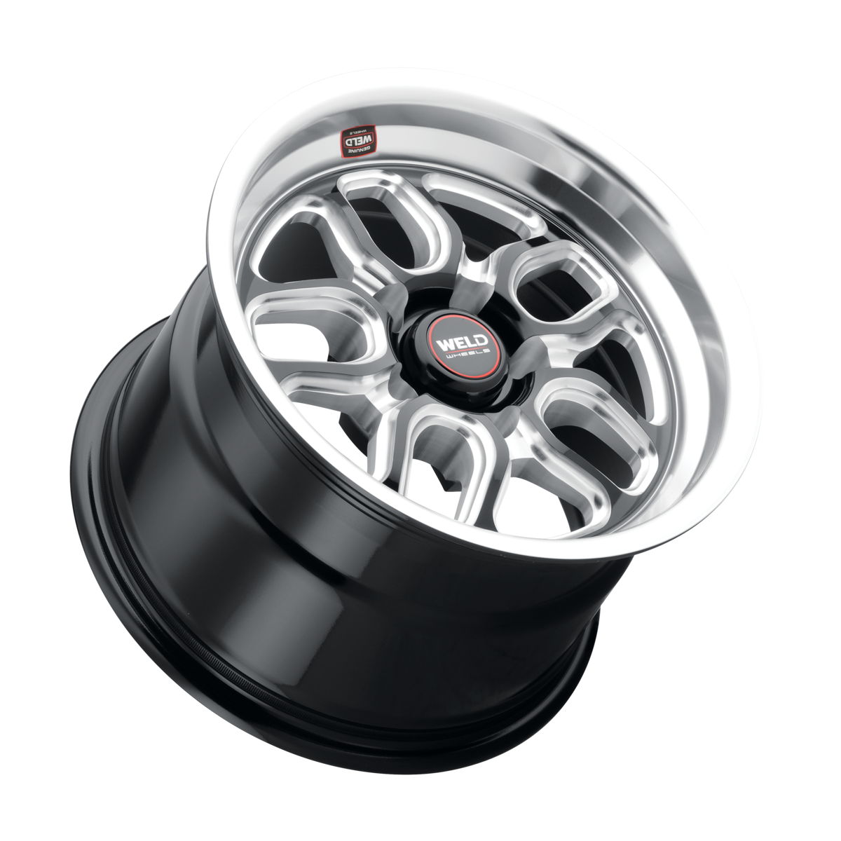 WELD Laguna Drag wheel Gloss Black Milled