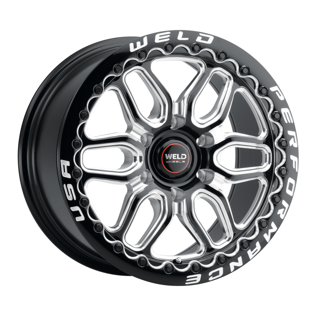 WELD Laguna 6 Beadlock wheel Gloss Black Milled