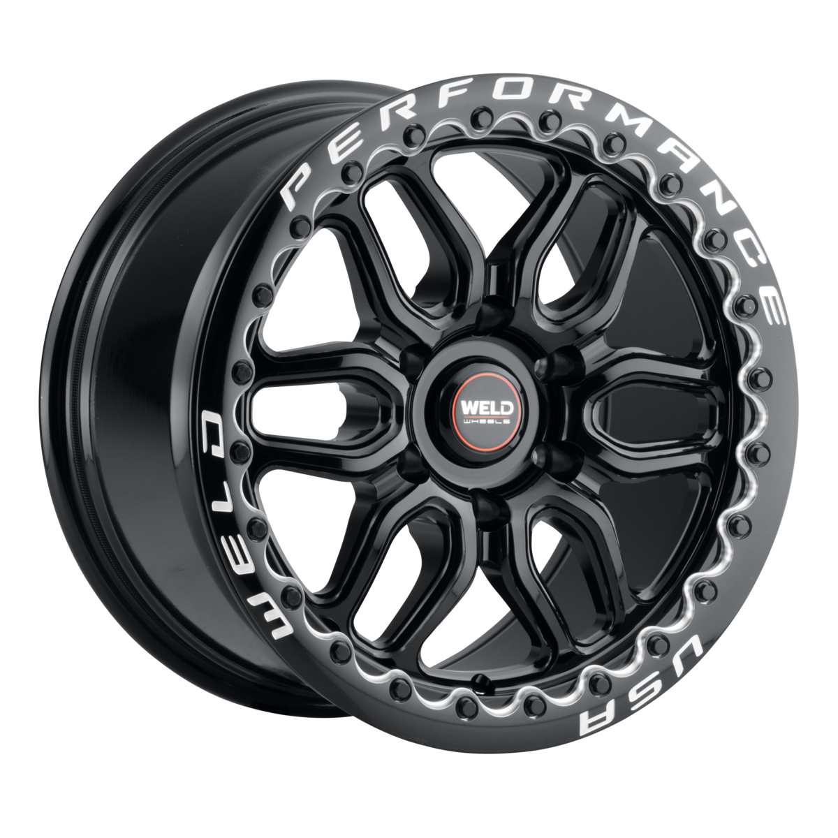 WELD Laguna 6 Beadlock wheel Gloss Black