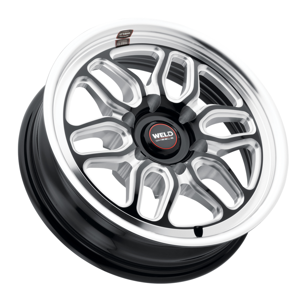 WELD Laguna 6 Drag wheel Gloss Black Milled