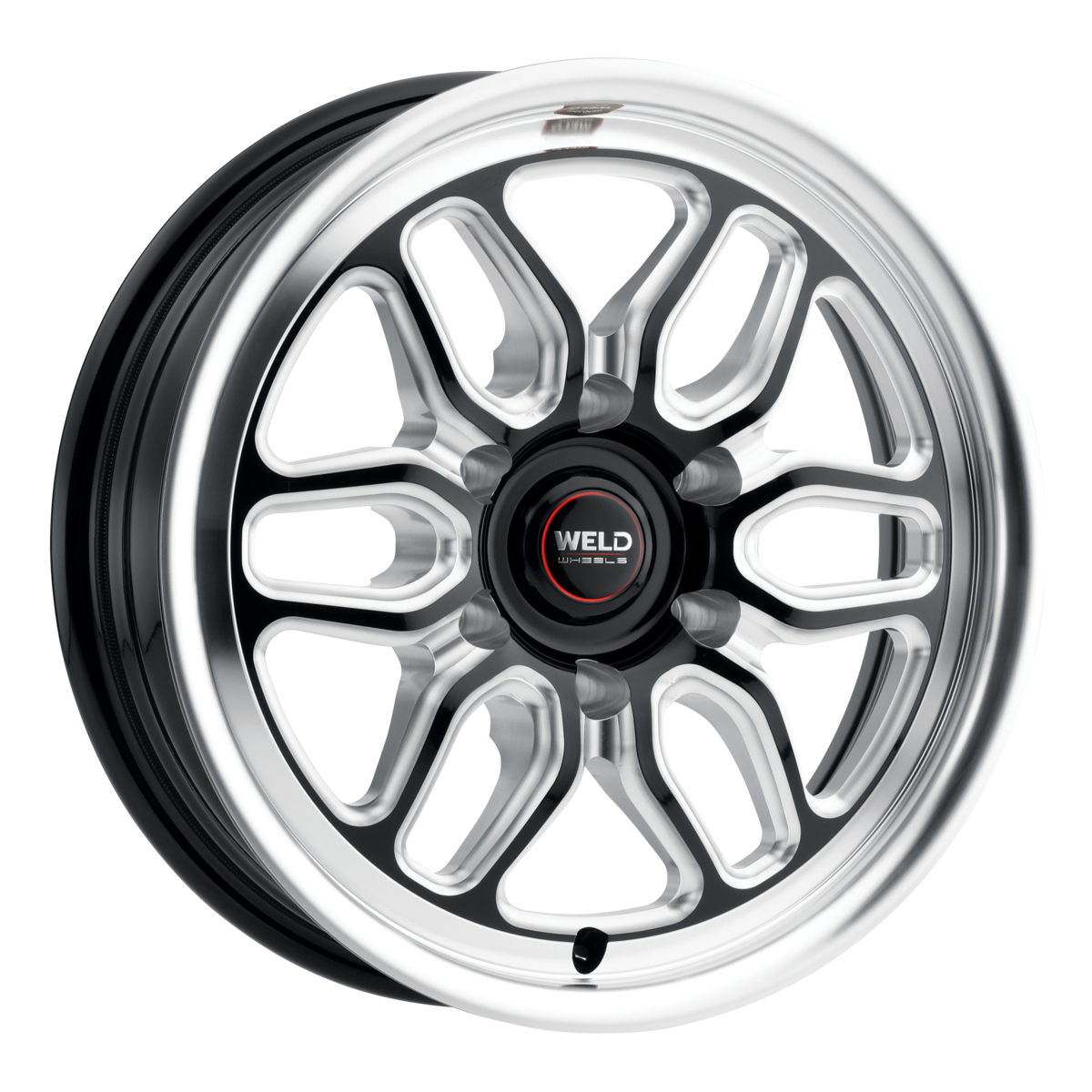WELD Laguna 6 Drag wheel Gloss Black Milled