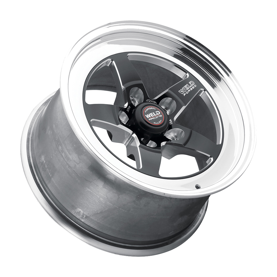 WELD Racing S71 wheel Black Center - Polished Shell