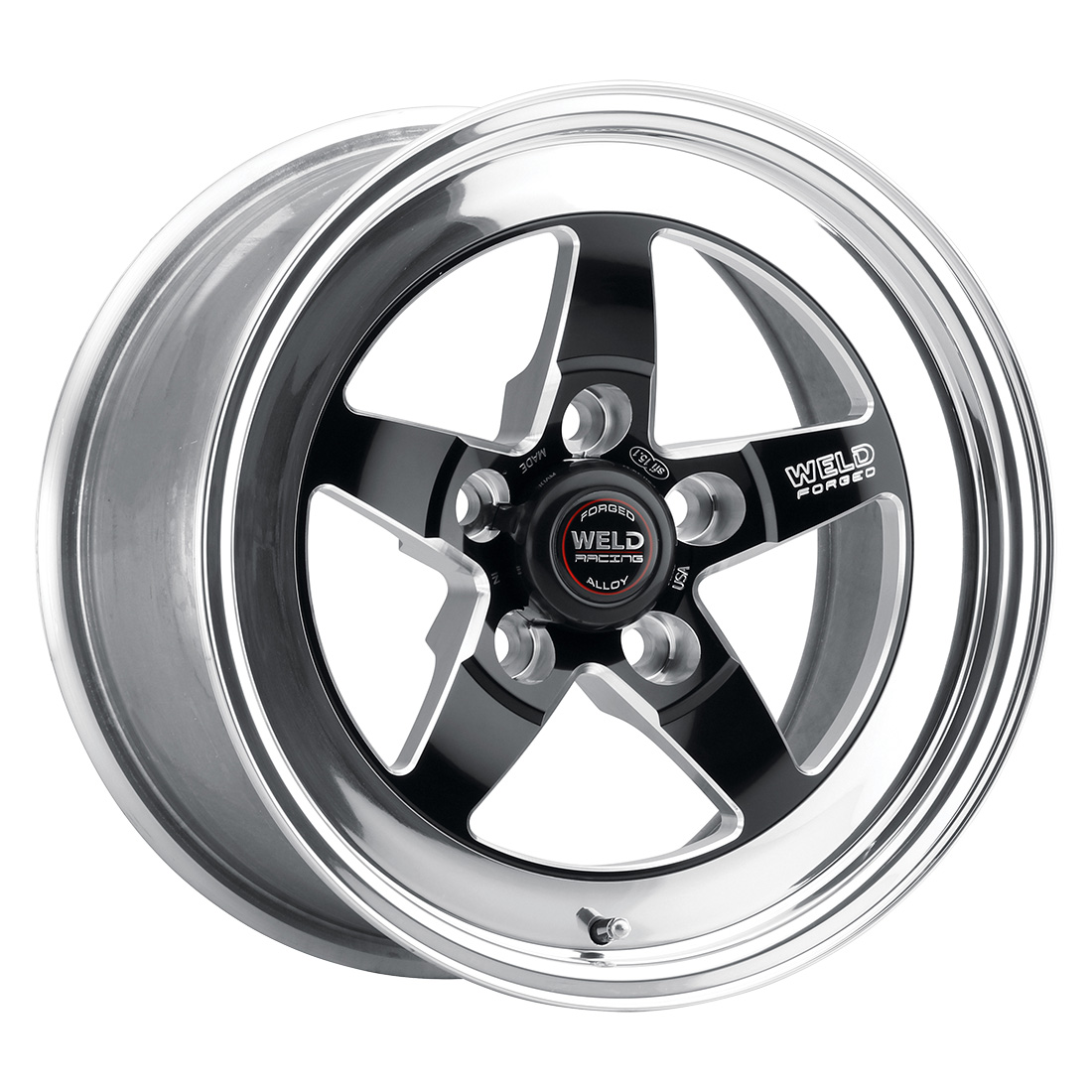 WELD Racing S71 wheel Black Center - Polished Shell